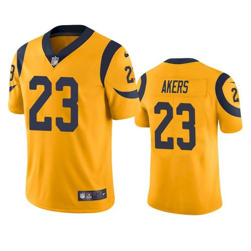 Men Los Angeles Rams 23 Cam Akers Nike Gold Rush Limited NFL Jersey